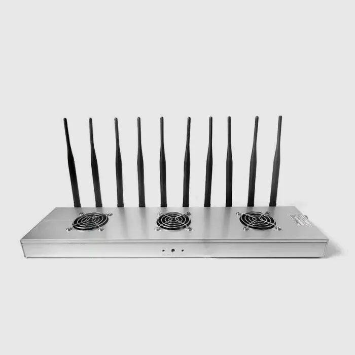 100W 10 Antennae GPS Frequency Desktop Phone Signum Jammer